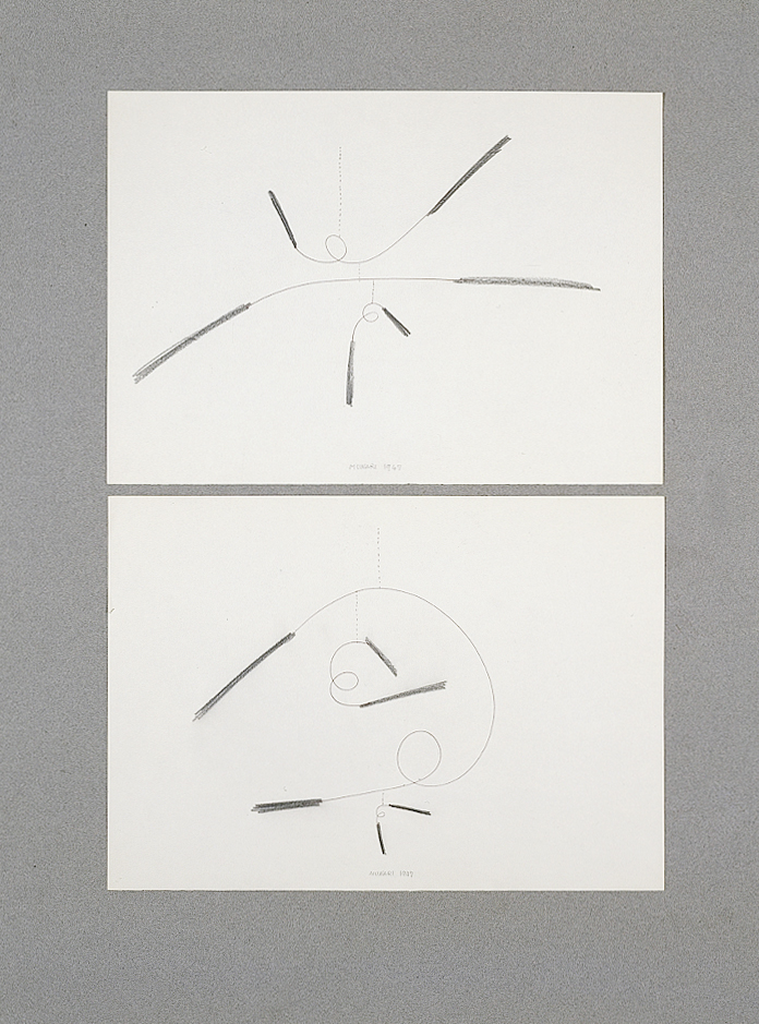 Studio per Macchine inutili, 1947 matita su carta, cm 29,7x21h
