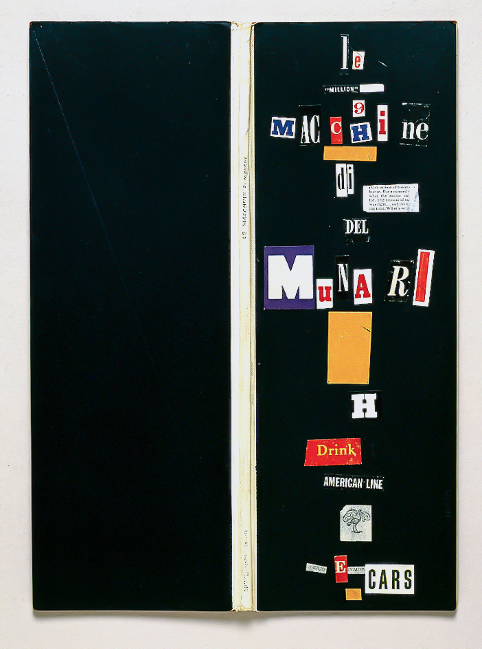 Le macchine di Munari, 1941 progetto per il primo libro di Bruno Munari cm 12,5x34,5x1