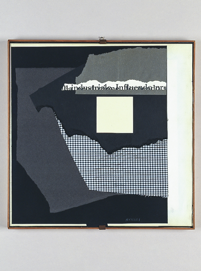 Collage, 1953 cartoncino, stoffa e carta su cartoncino, cm 28,5x28,5