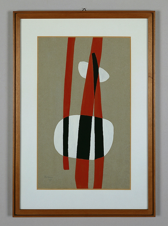 Monadi, 1949 tempera su carta 	cm 22x34,5h